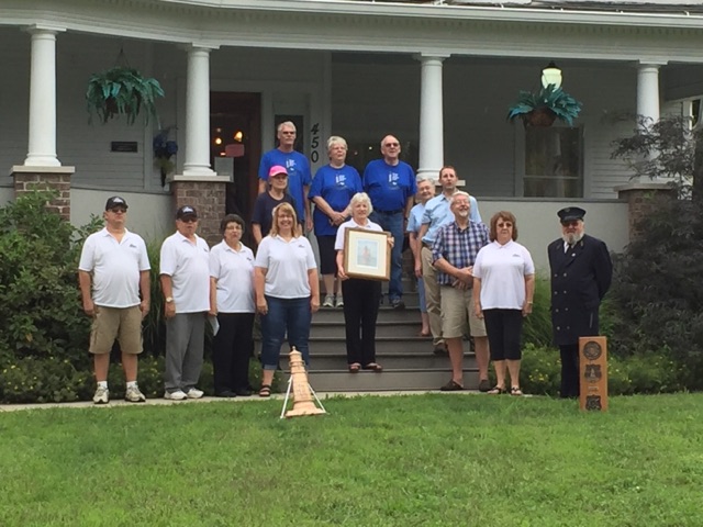 Members of the Crisp Point Light Historical Society and of the Vassar Historical Society joined forces on August 27, 2016 to honor Jacob H. Gibb's many years of service in the USLSS & USLHS. This picture was taken at the Vassar Historical Society Museum, where visitors can learn about the Vassar area history and also see a display about Jacob H. Gibb. To find out more about the VHS & Museum you can check out their web site at http://www.VassarHistory.org/ or check out their Facebook page at https://www.facebook.com/Vassar-Historical-Society-Museum-124170564308692/.